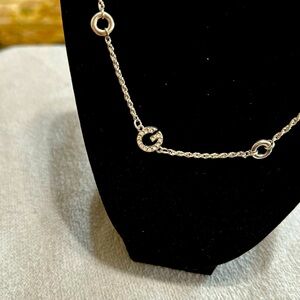 Guess rhinestone G necklace